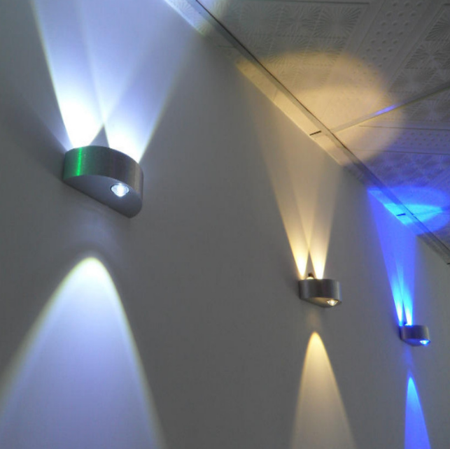 Semi-circular wall lamp