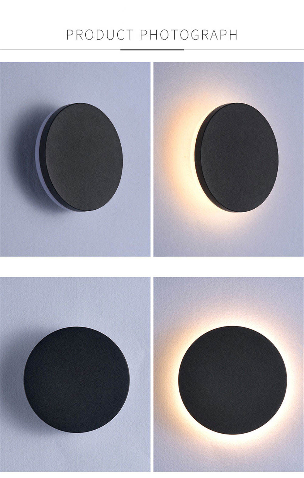 8W 12W 15W Modern Led Light LED Moon Lights Eclipse Lights Round And High-quality Indoor Nightlight Indoor