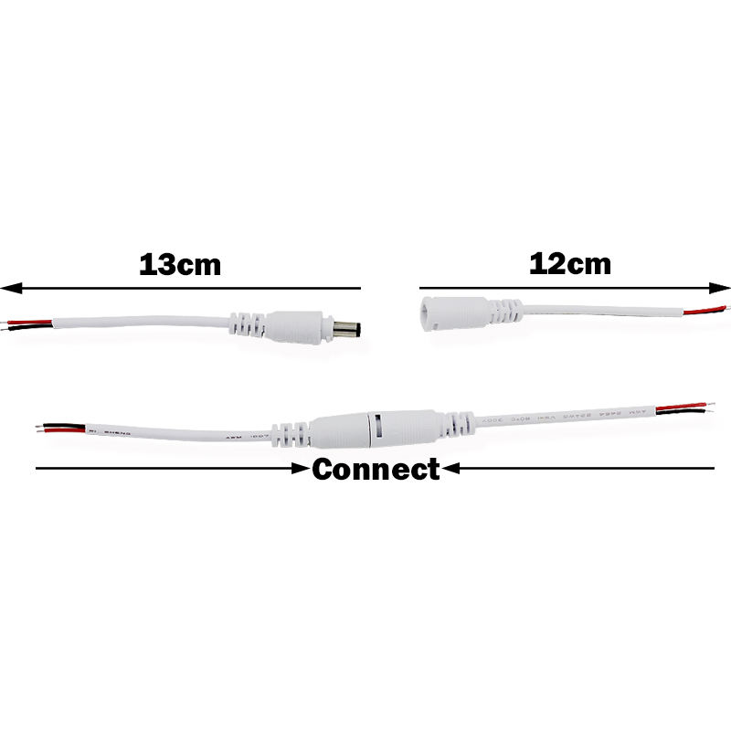 DC male and female head plug line DC Power Connector Adapter lock buckle Power supply wiring connector line