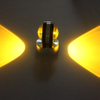 6W AC85-265V Modern Design Double Crystal Wall Light Indoor Up And Down Light Hotel Decoration Household LED Sconce Lamp