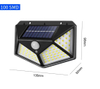 Best Outdoor Backyard Garden Stair Waterproof IP67 Solar Power 4 Sides Lighting Wall Lamp LED Motion Sensor Led Solar Light