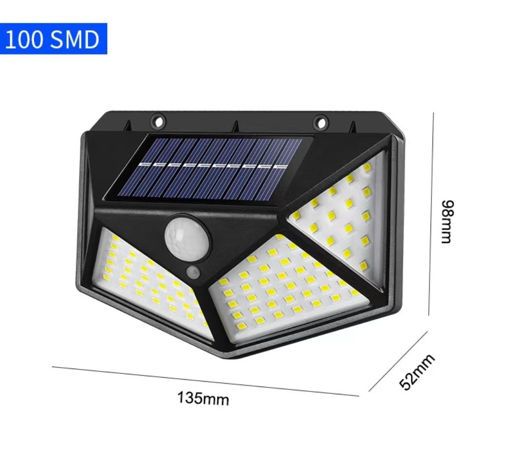 Best Outdoor Backyard Garden Stair Waterproof IP67 Solar Power 4 Sides Lighting Wall Lamp LED Motion Sensor Led Solar Light