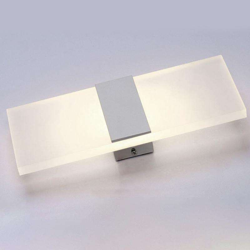Led Wall Sconce Factory Supply Hotel Light Acrylic Surface Mounted Indoor Bathroom Dressing Room Bedside Barber Shop Decorative