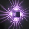 3W Aluminum Fancy RGB with Controller Wall Light for Art Gallery Decoration Front Balcony Led Wall Lamp 