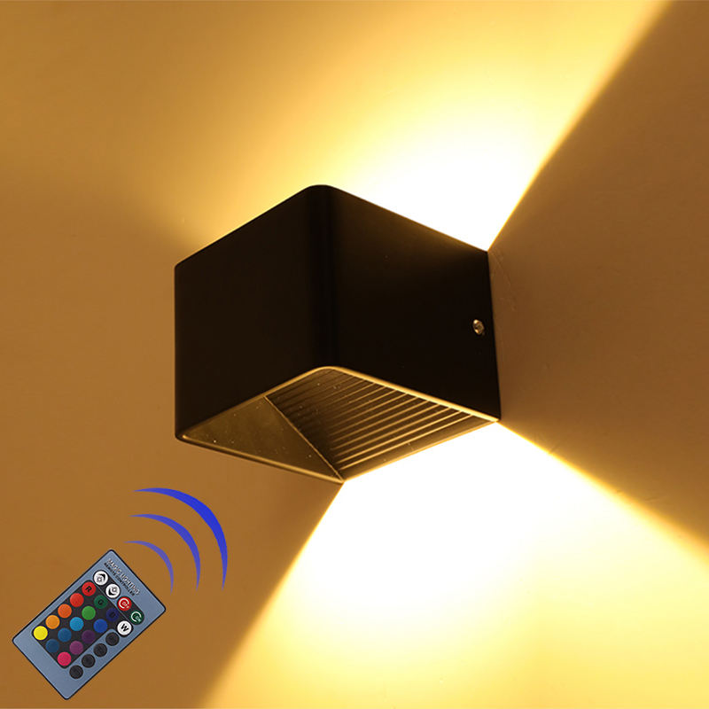 Indoor wall bracket lamp villa decoration wall mounted color changing easy installing wall LED nightlight