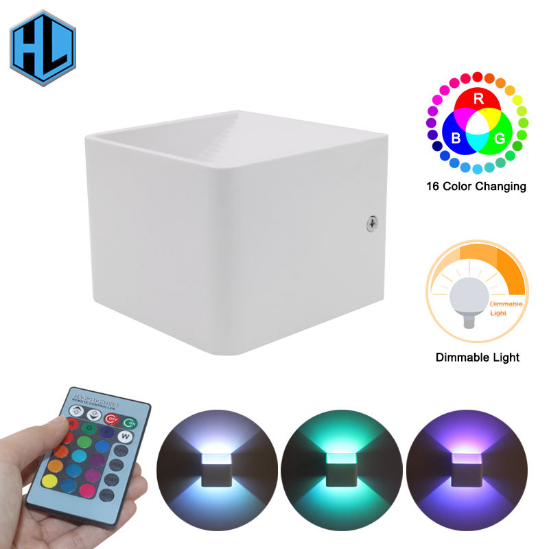 Indoor wall bracket lamp villa decoration wall mounted color changing easy installing wall LED nightlight