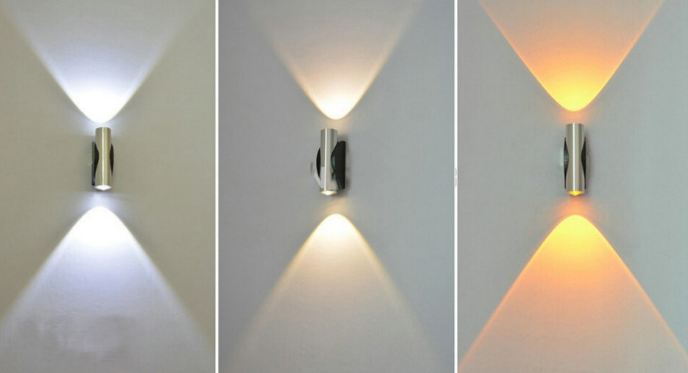 Decorative led lamp modern Short straight wall lamp and restaurant indoor lighting wall sconce up and down wall light