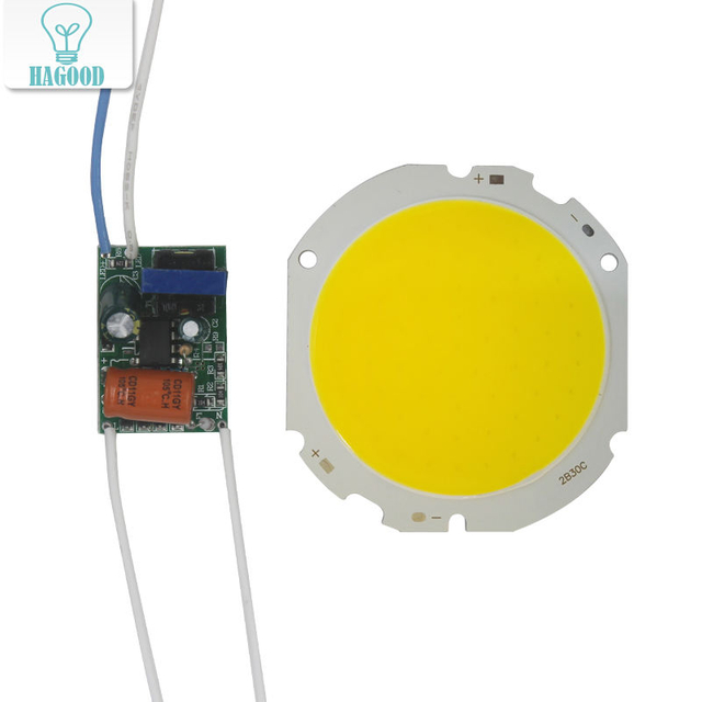 LED COB Lamp Bead 10W-30W Light Source Chip Cold /Warm Switch Conversion with Segment Control Power Adapter DIY Driver