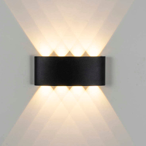 8W Led Wall Lamp Outdoor Indoor Ip65 Up Down White Black Modern For Home Stairs Bedroom Bedside Bathroom Light