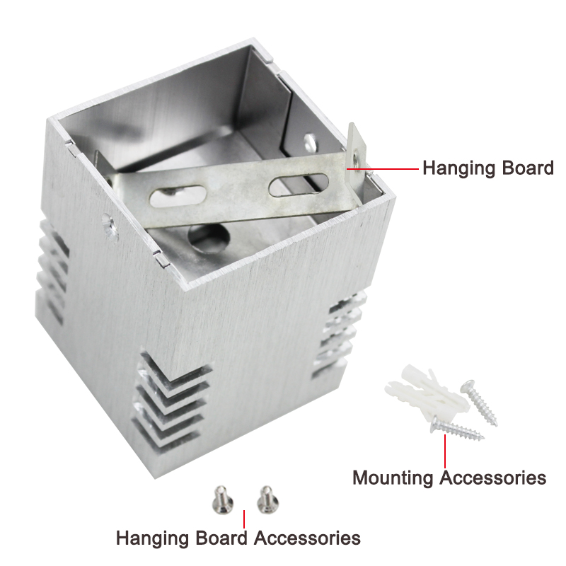 3W LED Wall Sconce AC85-265V Novelties Square Hole Luminous Wall Lamps for loft stairs Decoration
