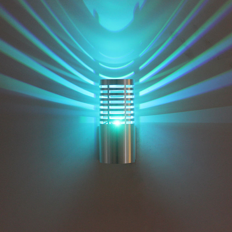 Indoor 3W Cylindrical LED rgb wall lamp AC85-265V Aluminum Bedroom Decorative led wall sconce Hallway Staircase LightingIndoor 3W Cylindrical LED Rgb Wall Lamp AC85-265V Aluminum Bedroom Decorative Led Wall Sconce Hallway Staircase Lighting
