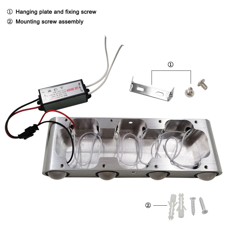 Modern AC85-265v 8w LED Wall Light Aluminum Bedroom Reading Room Bathroom Restroom Decoration LED Indoor Lighting