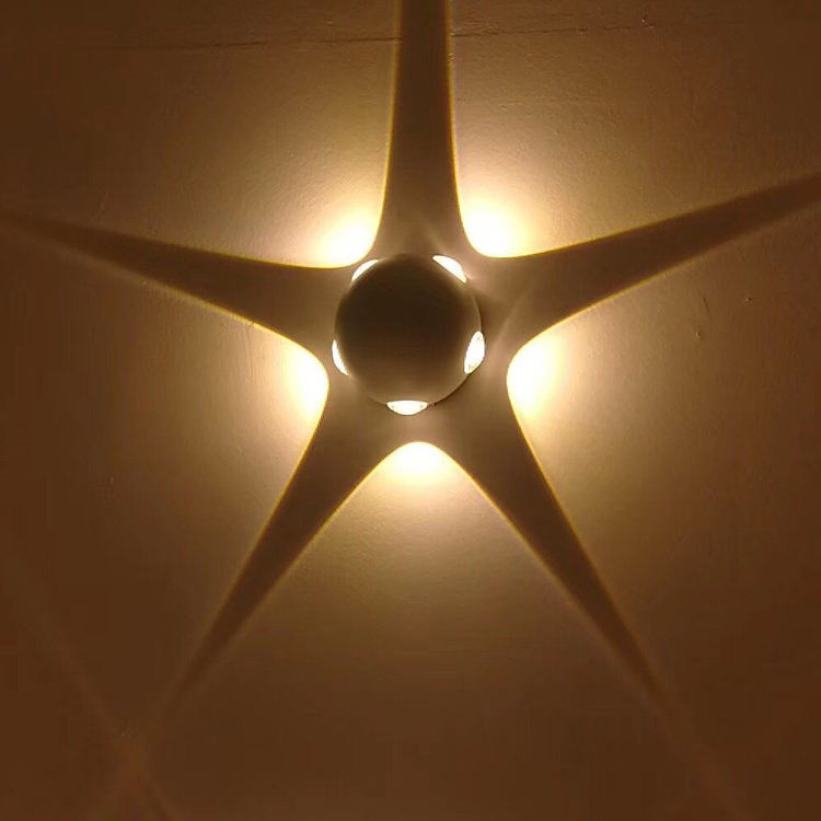 10W Creative Round LED Outdoor Wall Lamp Corridor Five-sided Luminous Wall Lamp