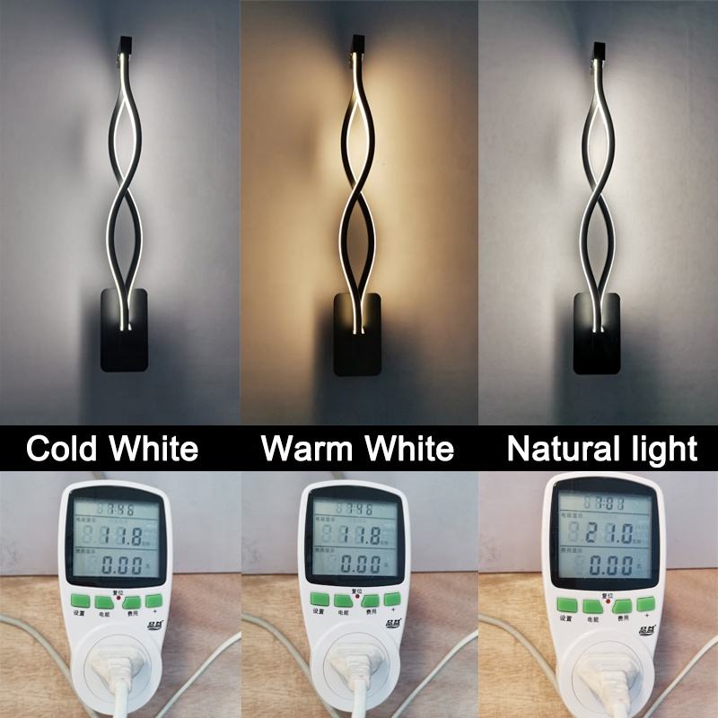 Special-creative Lightness 16W LED Wall lamp Modern staircase Lighting Wall Vintage long wave shape LED light