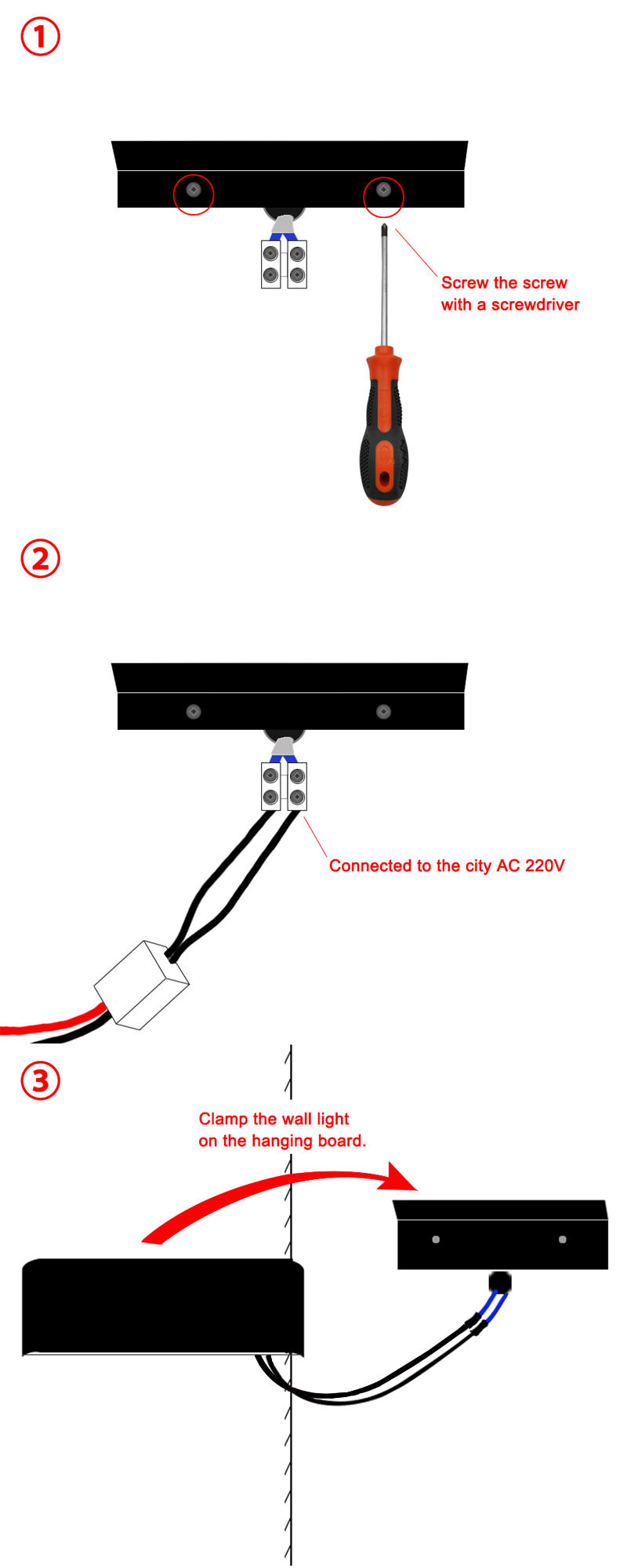 led wall lights indoor