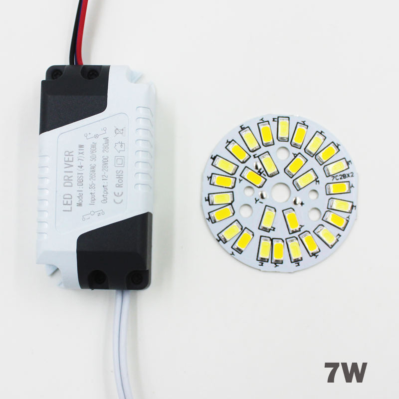 3W 5W 7W 9W 12W 18W SMD5730 Warm/Cold White Combined Color panel + Segmented control LED driver power supply for downlight