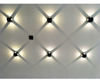 LED Wall Lamp High Quality Black Four-sided 12W Round Waterproof Wall Lamp Outdoor for Garden Decorative Colorful Up And Down