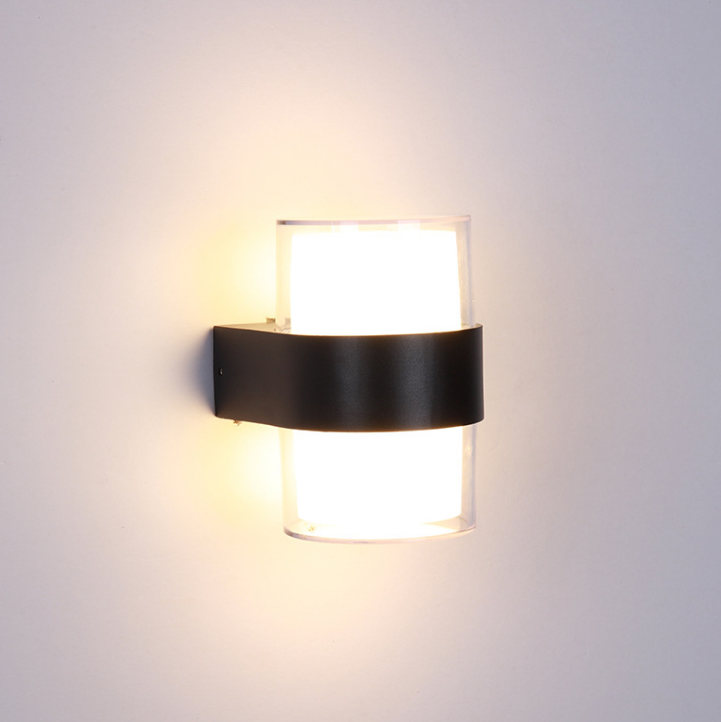 New Round 6W Acrylic Waterproof Led Wall Lamp Garden Outdoor Decoration Front Door Lighting Sconce