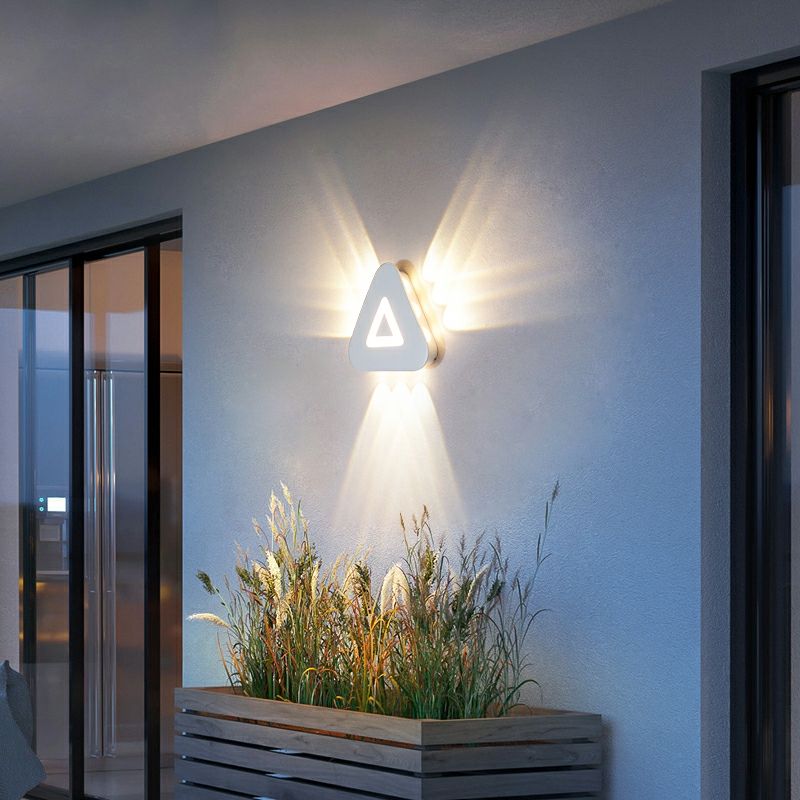 Modern Minimalist Triangle Shape LED Wall Lamps Nordic Style Outdoor Wall Lamps Living Room 12W AC85-265V Simple Fancy Lighting