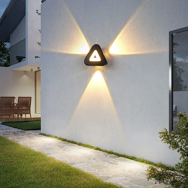 Modern Minimalist Triangle Shape LED Wall Lamps Nordic Style Outdoor Wall Lamps Living Room 12W AC85-265V Simple Fancy Lighting