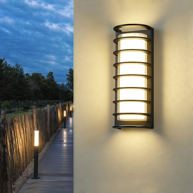 Square Round Outdoor Acrylic LED Wall Light Villa Courtyard Exterior Wall Lamp Staircase Aisle Corridor Lamp Balcony Wall Lamps