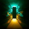 6W Modern LED Wall Light Up Down Lighting Cube Sconce Lamp Fixture Wall Mounted Indoor Butterfly Lighting Decoration