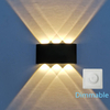 Led Wall Light Indoor Aluminum Decoration Interior Lighting Up And Down Waterproof Wall Light Outdoor Garden Wall Lamp