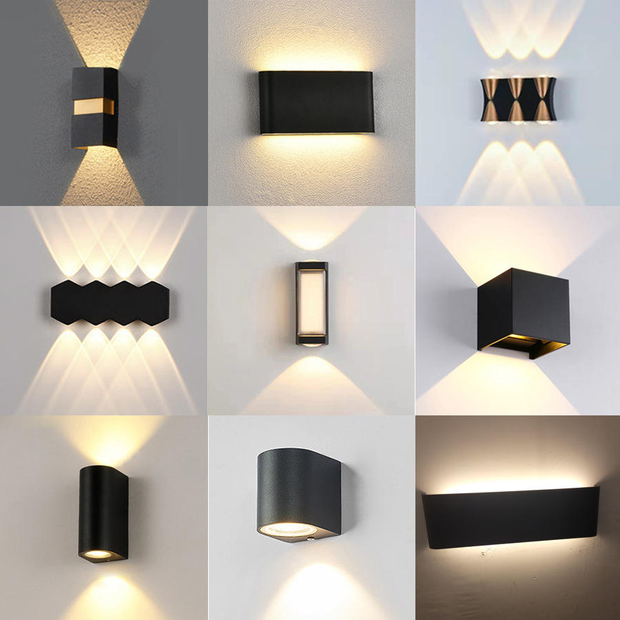 Led Wall Light Outdoor Waterproof IP65 AC85-265V Long Wall Lamp For Garden Porch Light Bedroom Bedside Modern Indoor Lighting