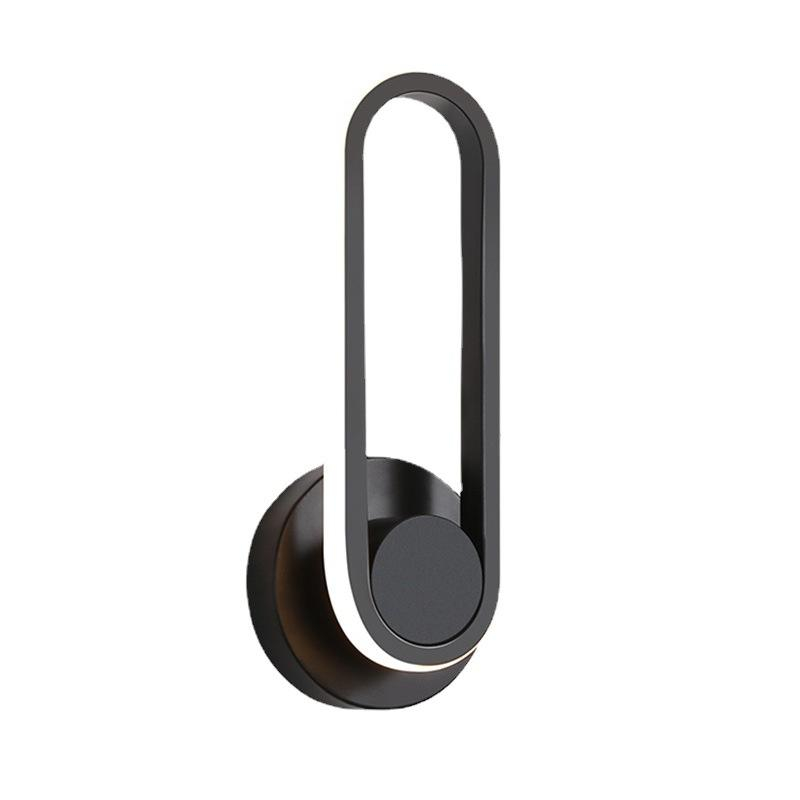 Background wall lamp Wall light bedroom bedside led light revolving aisle wall sconce