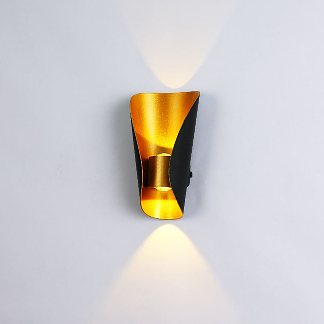 Decorative led lamp small size Boat shape wall lamp up and down modern indoor outdoor light