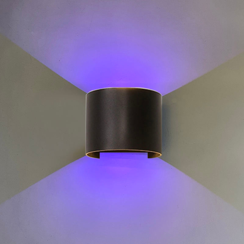 Latest version Wifi Waterproof Wall Lamp RGBW Outdoor sconce Color Changing by smart app lamp Support Amazon Alexa Google Assist