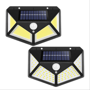 100 LED Solar Wall Lights Outdoor Solar Lamp PIR Motion Sensor Solar Powered Sunlight Street Light for Garden Light