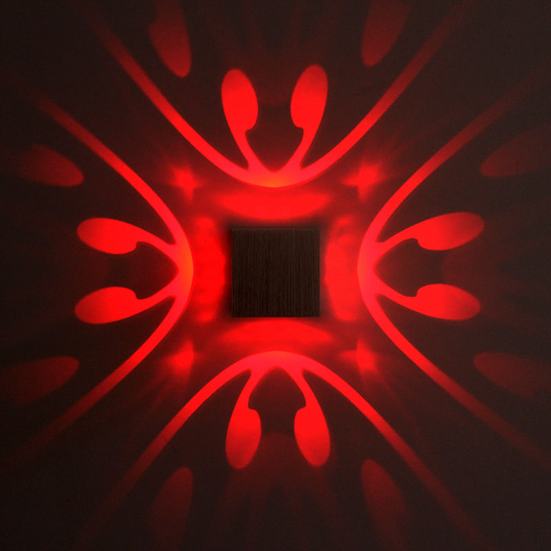 2023 High Quality RGB Led Lamp Four-sided Butterfly Wall Lamp And Indoor Nightlight with Factory Price