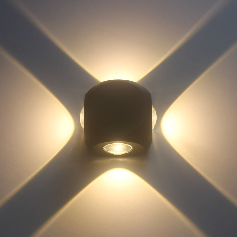 4W Led Wall Light Outdoor Led Waterproof Building Exterior Gate Balcony Garden Yard Wall Lamp