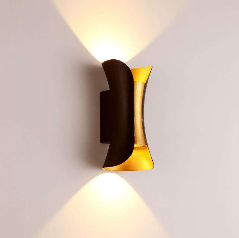 IP65 LED Wall Lamp Outdoor Waterproof Garden Lighting Aluminum AC86-265 Indoor Bedroom Living Room And Stairs Wall Light