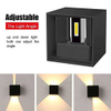 New Dimmable led wandlamp Outdoor Waterproof ip65 cube wall light 12w Modern Led Wall Lamps for garden