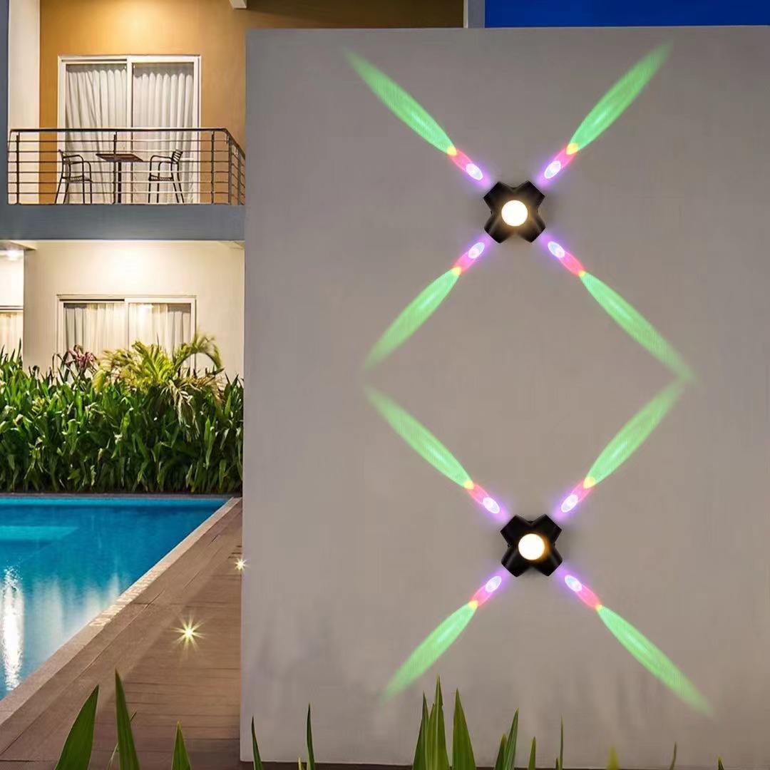 Minimalist Surface Mounted Outdoor LED Wave Wall Light Waterproof IP65 85~265V Minimalist Wall Lamp For Path Street Porch Light