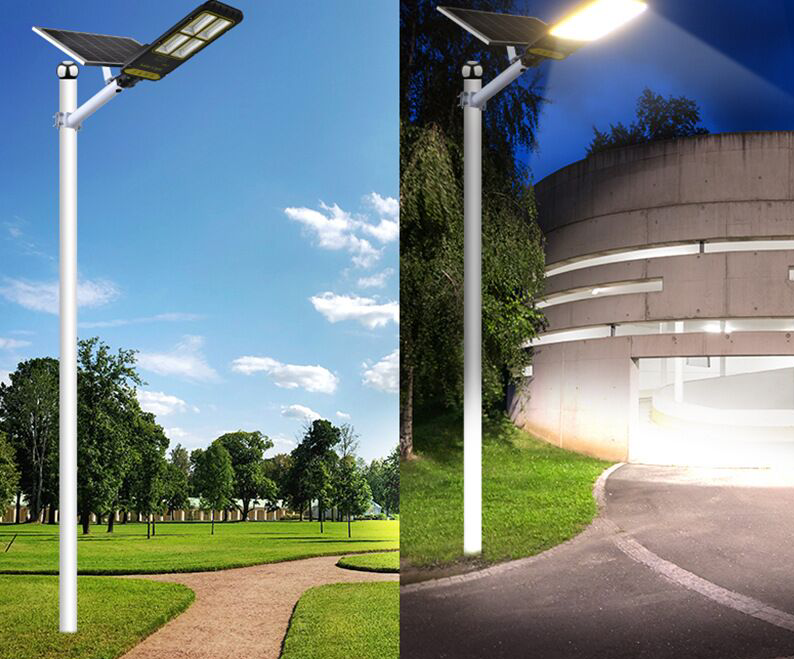 Hot Solar street outdoor solar light garden light household new rural with pole road square engineering light factory price