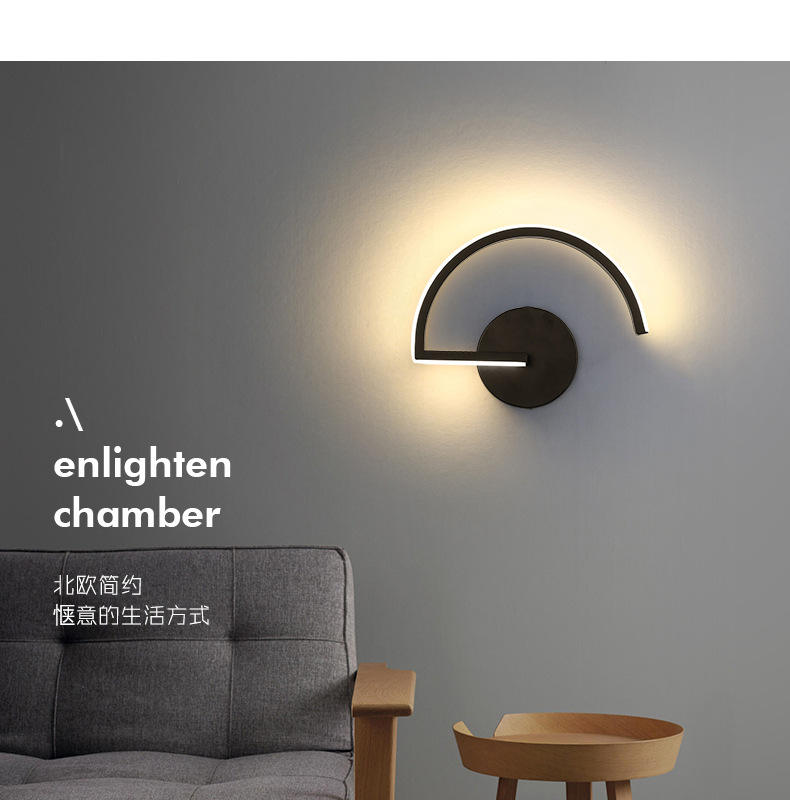 Hot Modern Black Decoration Up Down Outdoor Indoor Luxury Home Room Bedroom Hotel Bathroom Lamp Reading Light LED Wall Lamp