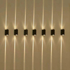 Modern Led Lamp Black Shell Beam Light Waterproof Wall Light And Outdoor Nightlight Up And Down Wall Lights for Home