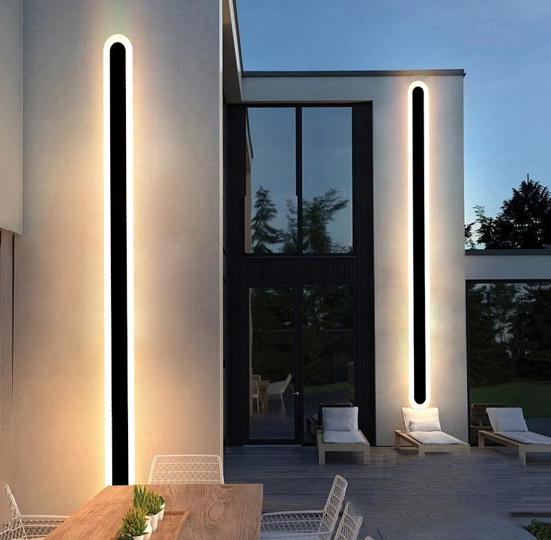 Hagood Modern Simple Long Strip Indoor Aluminum Wall Lamp Waterproof Outdoor Wall Lamp Housing Hot Selling