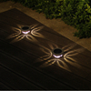 Garden Lights Solar LED Light Outdoor RGB Color Changing Solar Pathway Lawn Lamp for Garden Decor Landscape Lighting