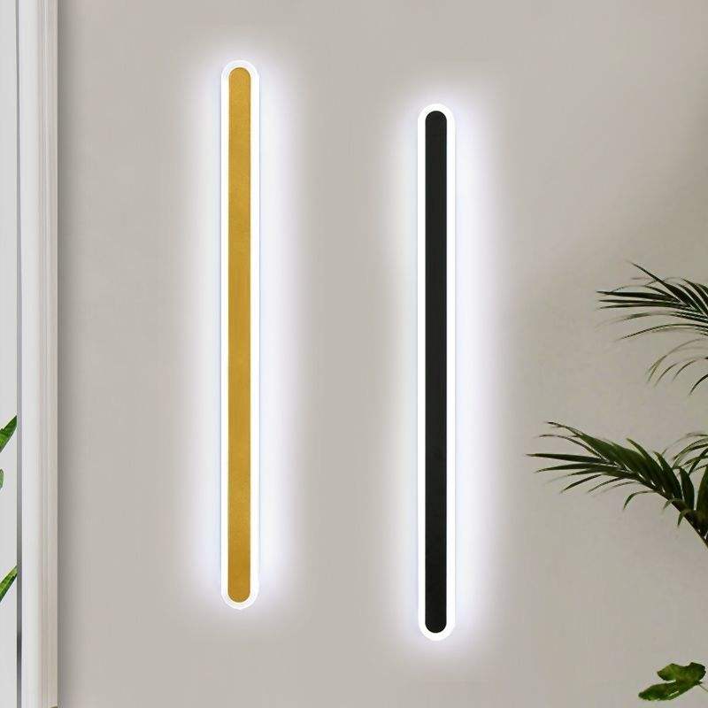Modern Minimalist LED Line Wall Lamp Bedroom Bedside Sofa Bathroom Mirror Background Decorative Lamp Mrought Iron Acrylic Lights