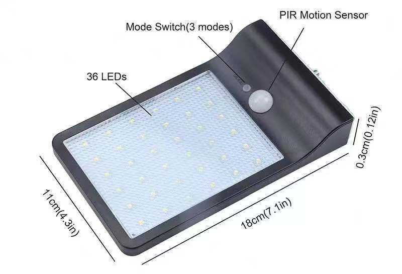 2023 Led cob solar light IP65 outdoor sports sensor wall light waterproof garden light spotlight high quality and inexpensive