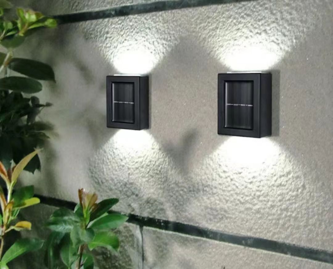 Solar Wall Outdoor Garden Home Wall Lamp Waterproof Up and Down Lighting Lamp Villa Decorative Garden Wall Lamp