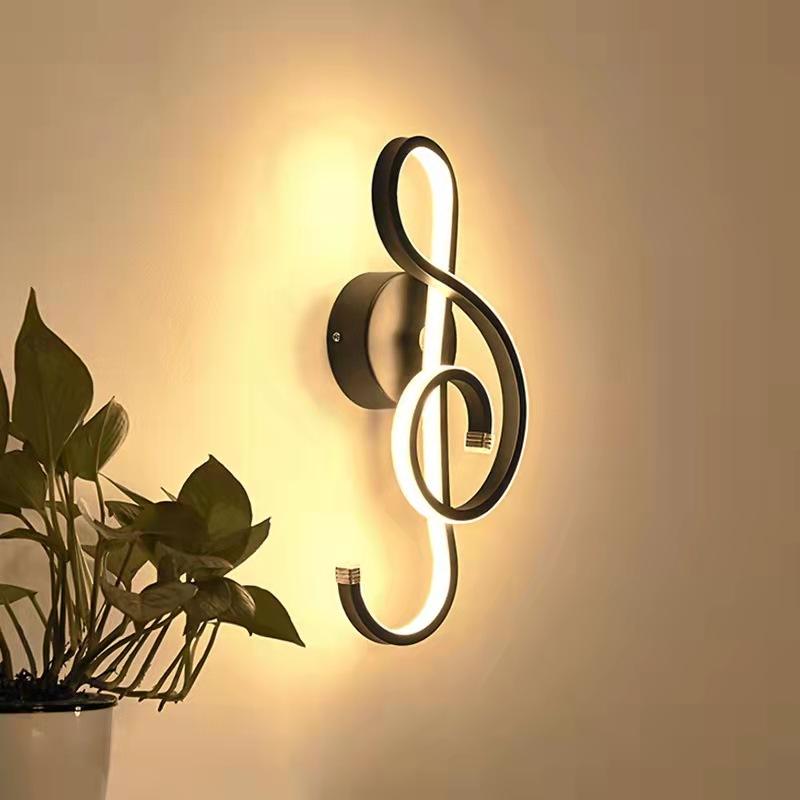 Indoor Interior 22W Muziek LED Wandlamp Op en neer Aluminium Versieren Wandkandelaar Boerderij Wandlamp Slaapkamer Creatief