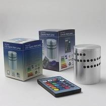 Mixed light of spiral hole wall lamp with factory price and fancy modern indoor night light RGB With Remote Control