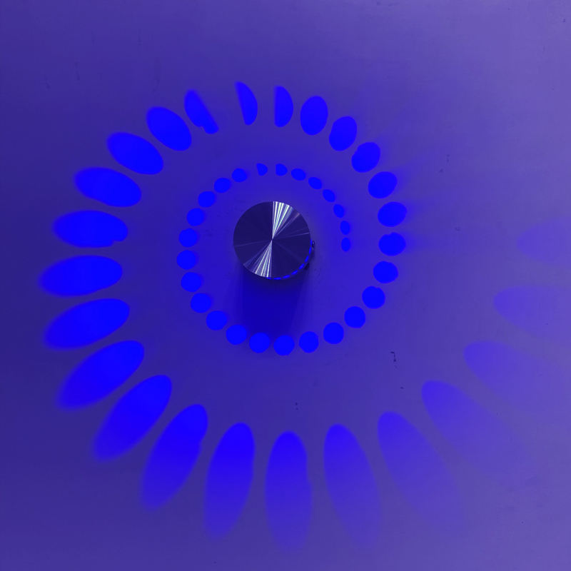 Factory Hot Sales Spiral Hole Led Wall Sconce Light Lamp Rgb with Wholesale Price