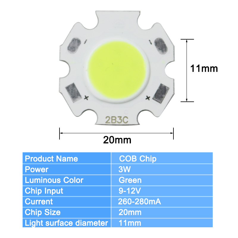 COB Plum Blossom warm white/cold white/red/green/blue/yellow/purple color light COB chip