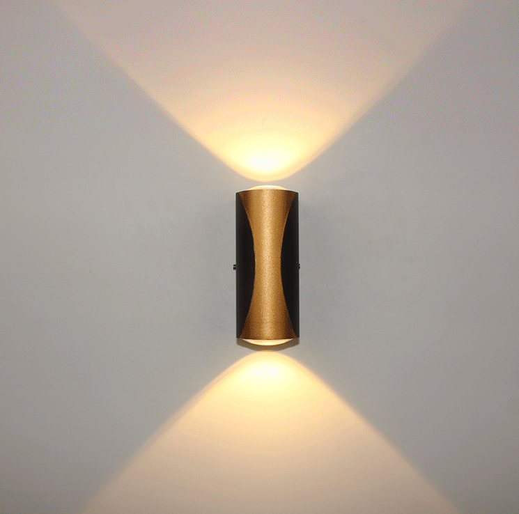 LED Wall Light Waterproof IP65 Aluminum Garden Wall Lamp Gold Black White Light Indoor Outdoor Wall Light